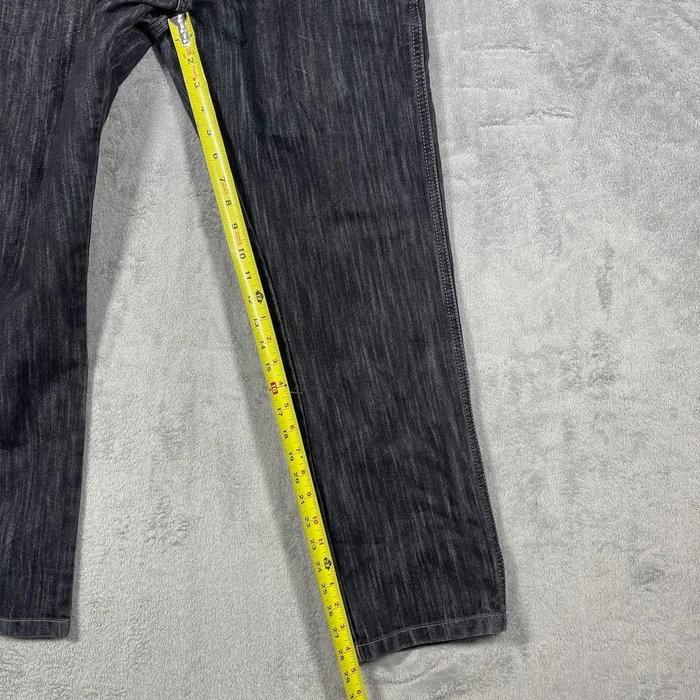 Southpole Jeans Men 32 31x29 Acid Washed Black Straight Leg Denim Streetwear Y2K